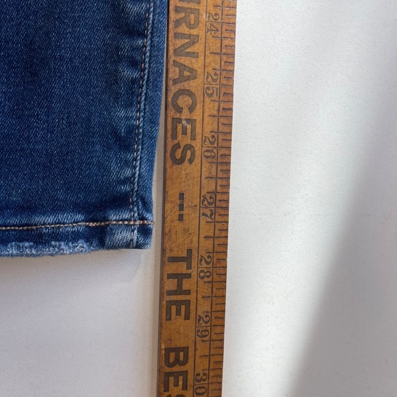 American Eagle Hi Rise Jegging Jeans Womens Size 2 Distressed Ripped Blue Denim - Picture 8 of 8